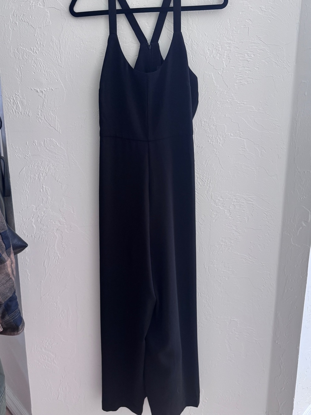 Madewell wide leg black jumpsuit